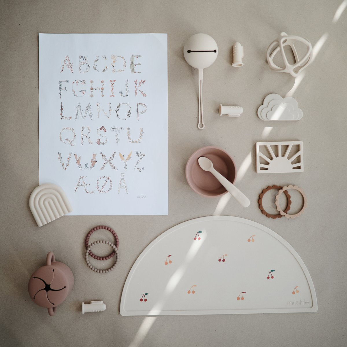 Mushie Mushie Alphabet Floral Poster - Decomusy
