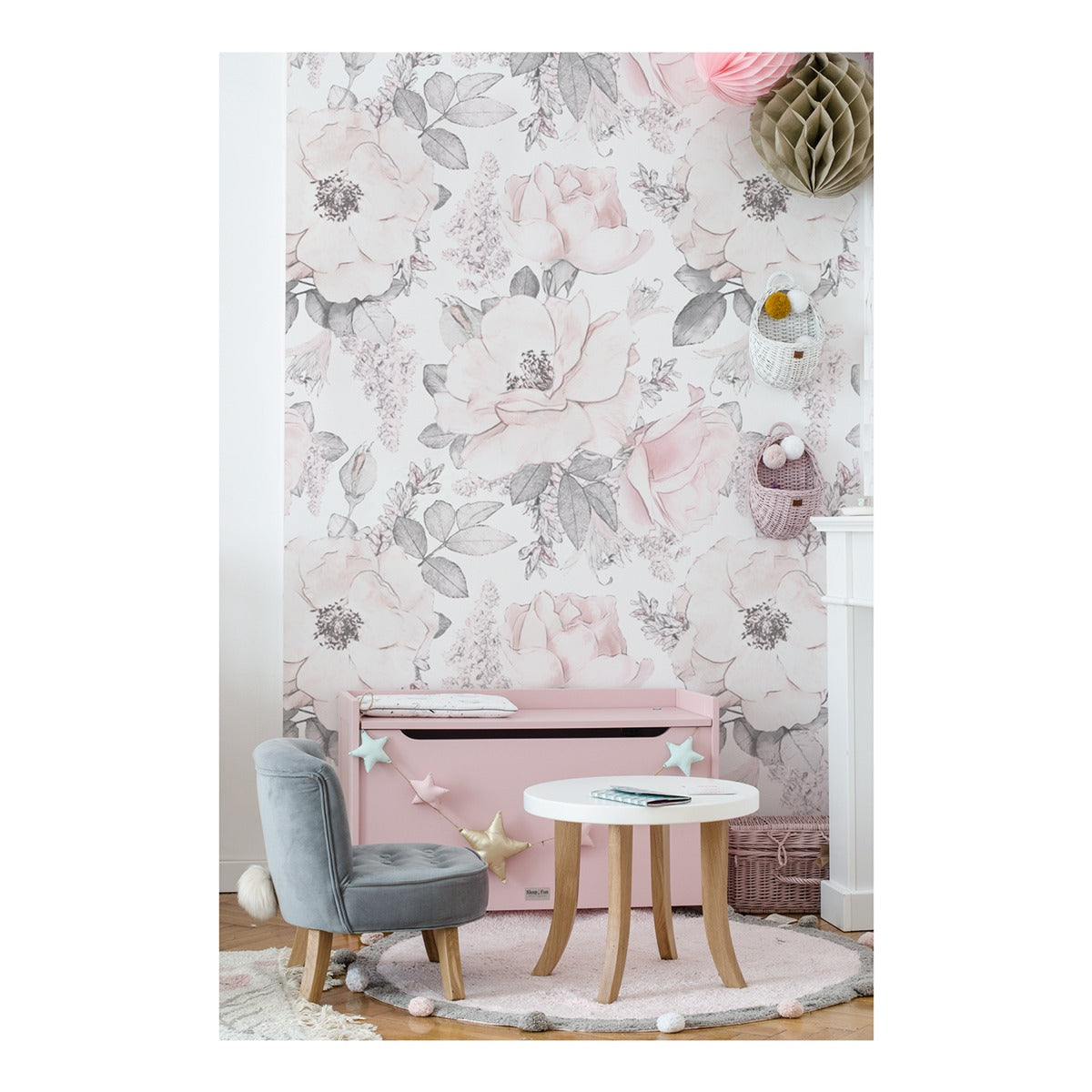 Dekornik Dekornik Behang "Pink Garden" - Decomusy