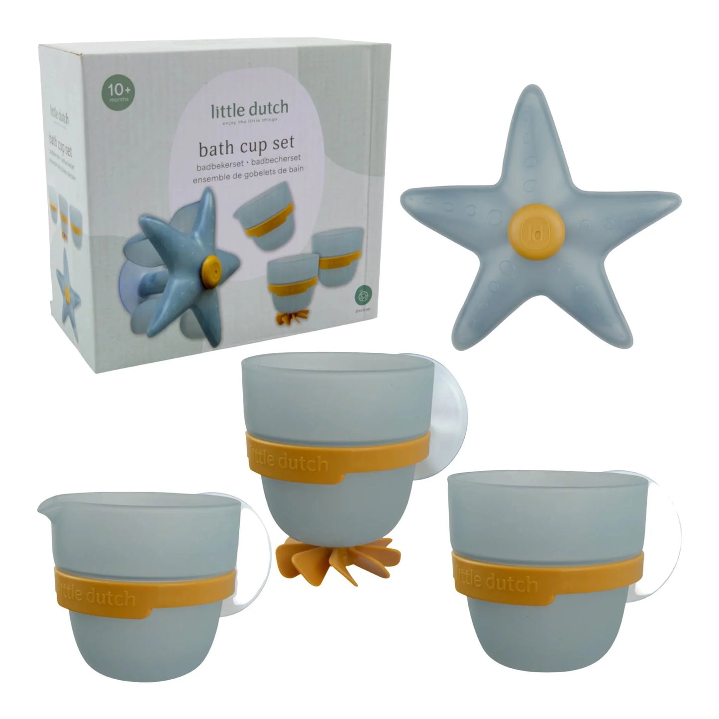 Little Dutch Badwand Bekers - Zeester