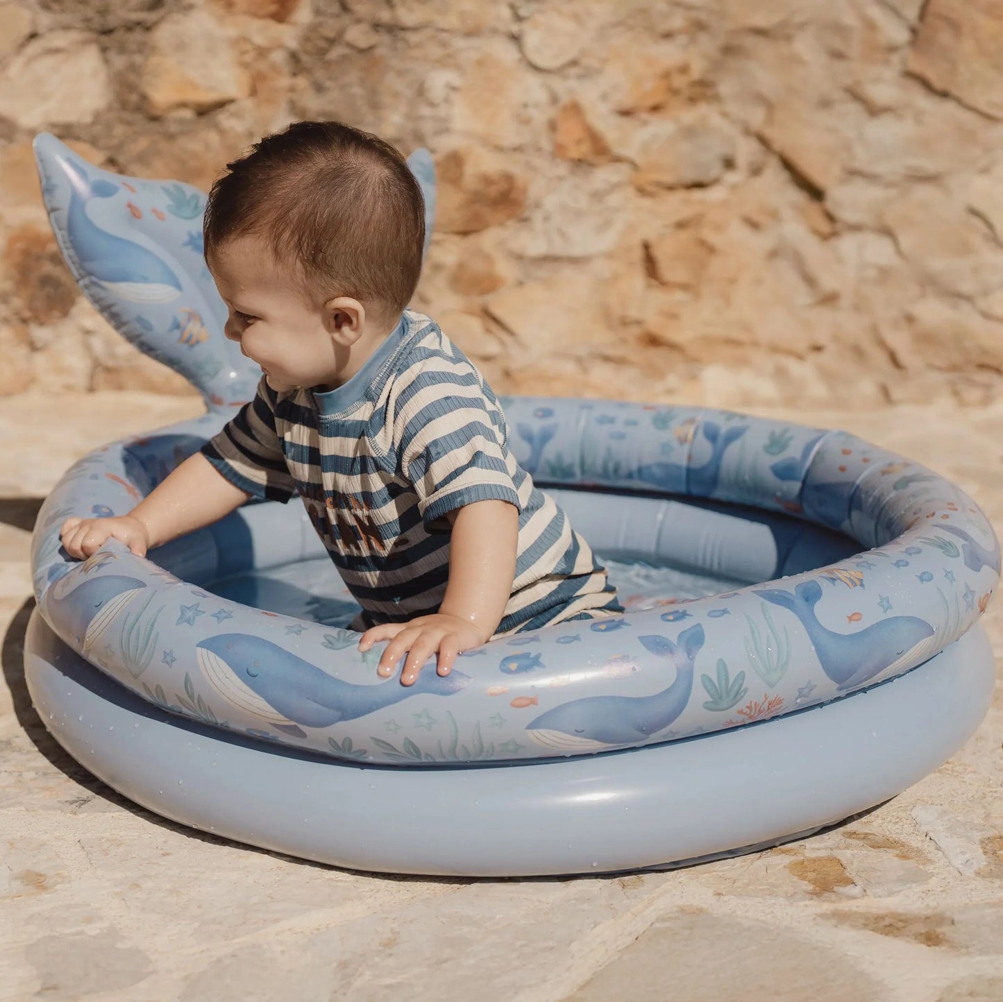 Little Dutch Zwembad - Blauw - Ocean World 80 cm + staart