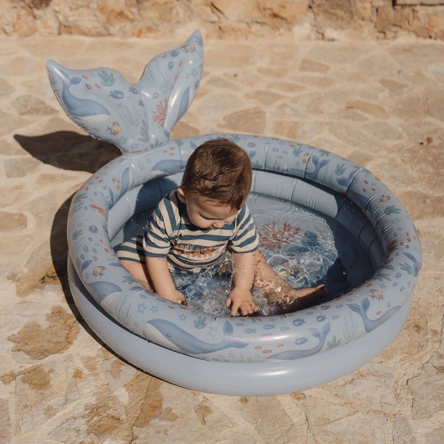 Little Dutch Zwembad - Blauw - Ocean World 80 cm + staart