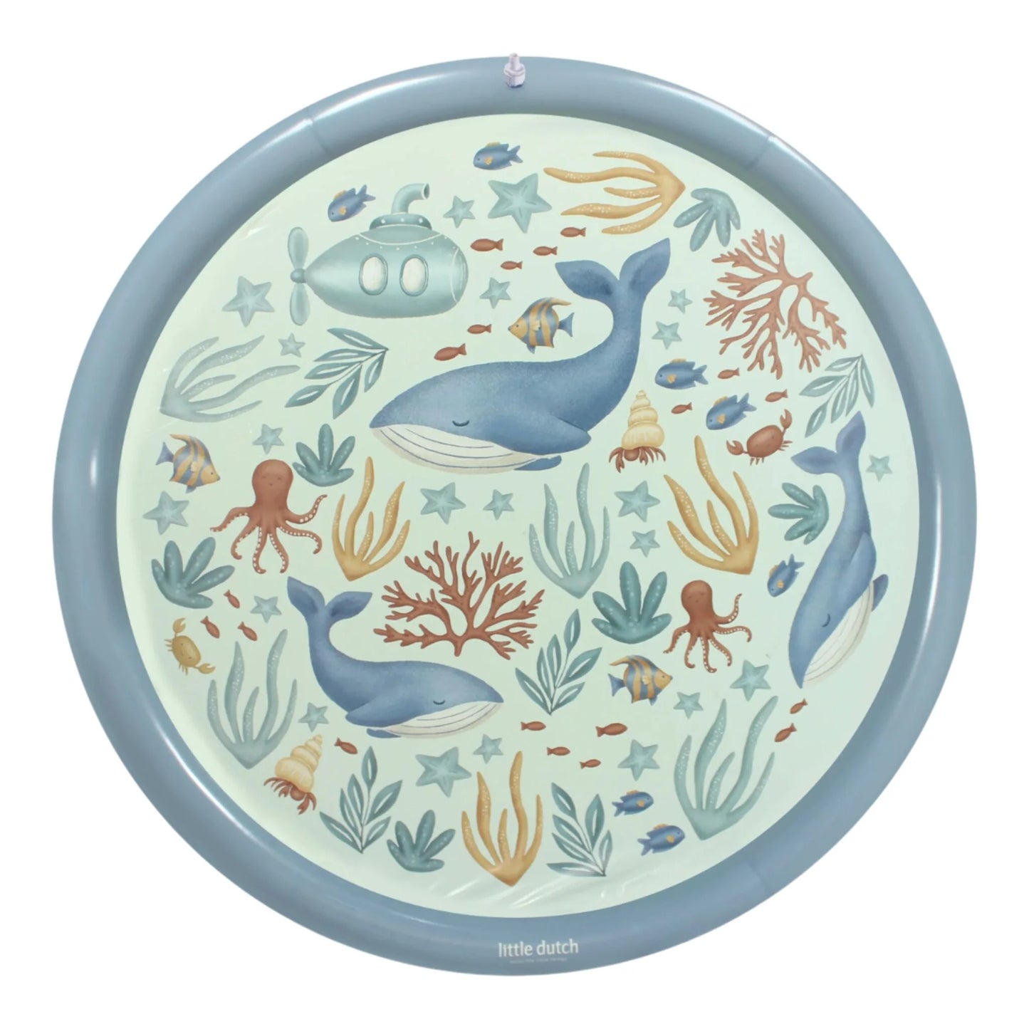 Little Dutch Waterspeelmat - Blauw - Ocean World