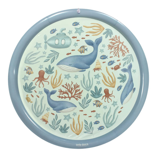 Little Dutch Waterspeelmat - Blauw - Ocean World