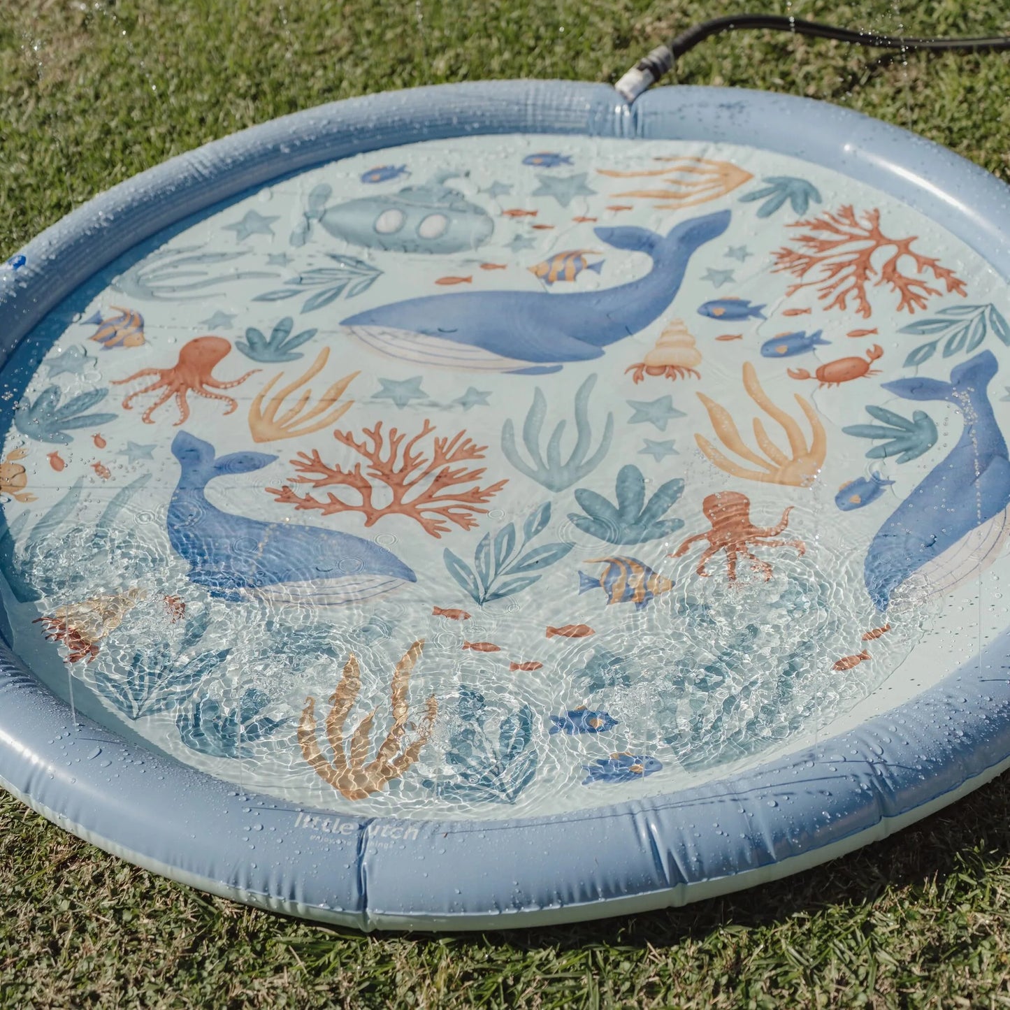 Little Dutch Waterspeelmat - Blauw - Ocean World