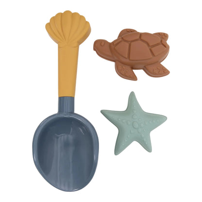Little Dutch Strandset Schepje en Zandvormen Ocean World 3-delig