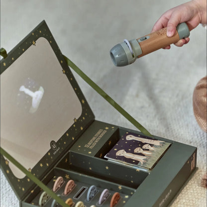 Little Dutch Verhalen projector zaklamp groen