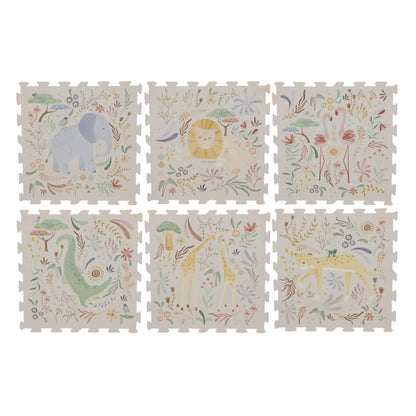Little Dutch Foam Puzzelmat Speelkleed Safari Dieren 180 x 120 cm
