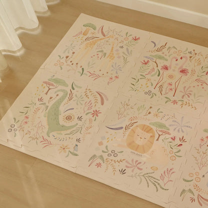 Little Dutch Foam Puzzelmat Speelkleed Safari Dieren 180 x 120 cm