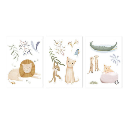 Little Dutch Muursticker set - Safari Leo - A4