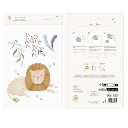 Little Dutch Muursticker set - Safari Leo - A4
