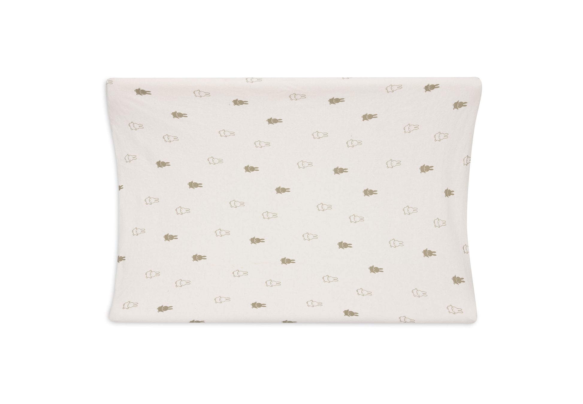 Jollein Jollein Aankleedkussenhoes Jersey 50x70cm Happy Miffy - Olive Green - Decomusy