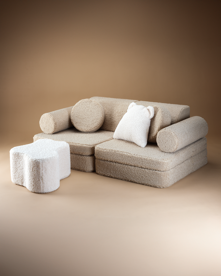 Wigiwama Wigiwama Settee Sofa Speelset - Biscuit - Decomusy