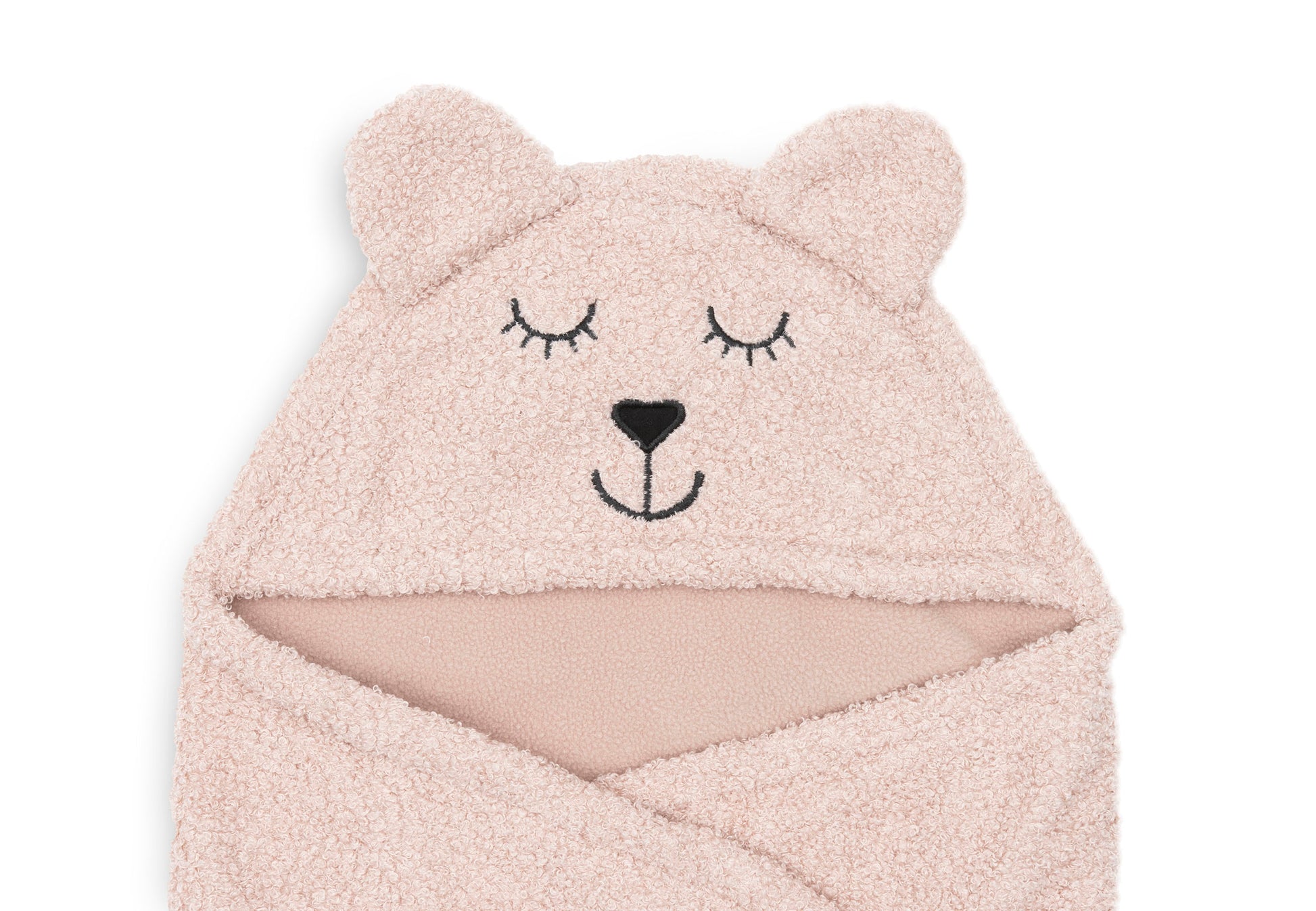 Jollein Jollein Wikkeldeken Bear Boucle Wild Rose - Decomusy