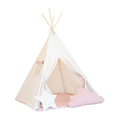 Moje. Moje. Tipi Tent Ice-Cream - Roze-Beige - Decomusy