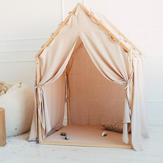 Moje. Moje. Playhouse Speelhuisje Scandi II - Beige - Decomusy