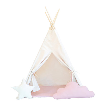 Moje. Moje. Tipi Tent Ice-Cream - Roze-Beige - Decomusy