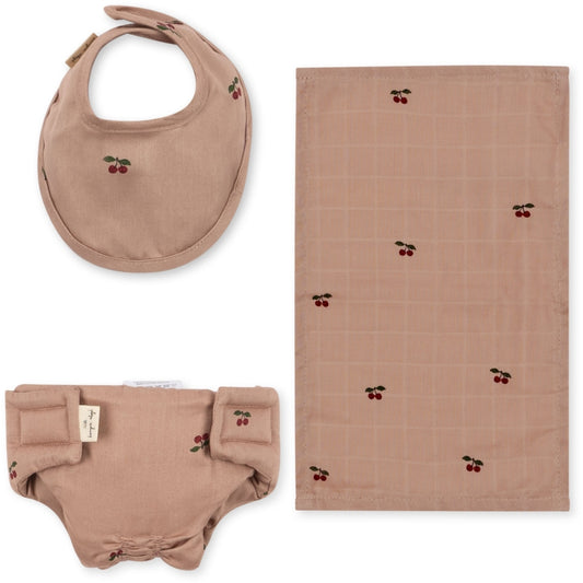 Konges Slojd Konges Sløjd Doll Nursery Set - Cherry Blush - Decomusy