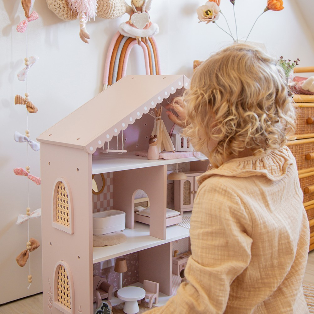 Label Label Doll House - Poppenhuis - Pink