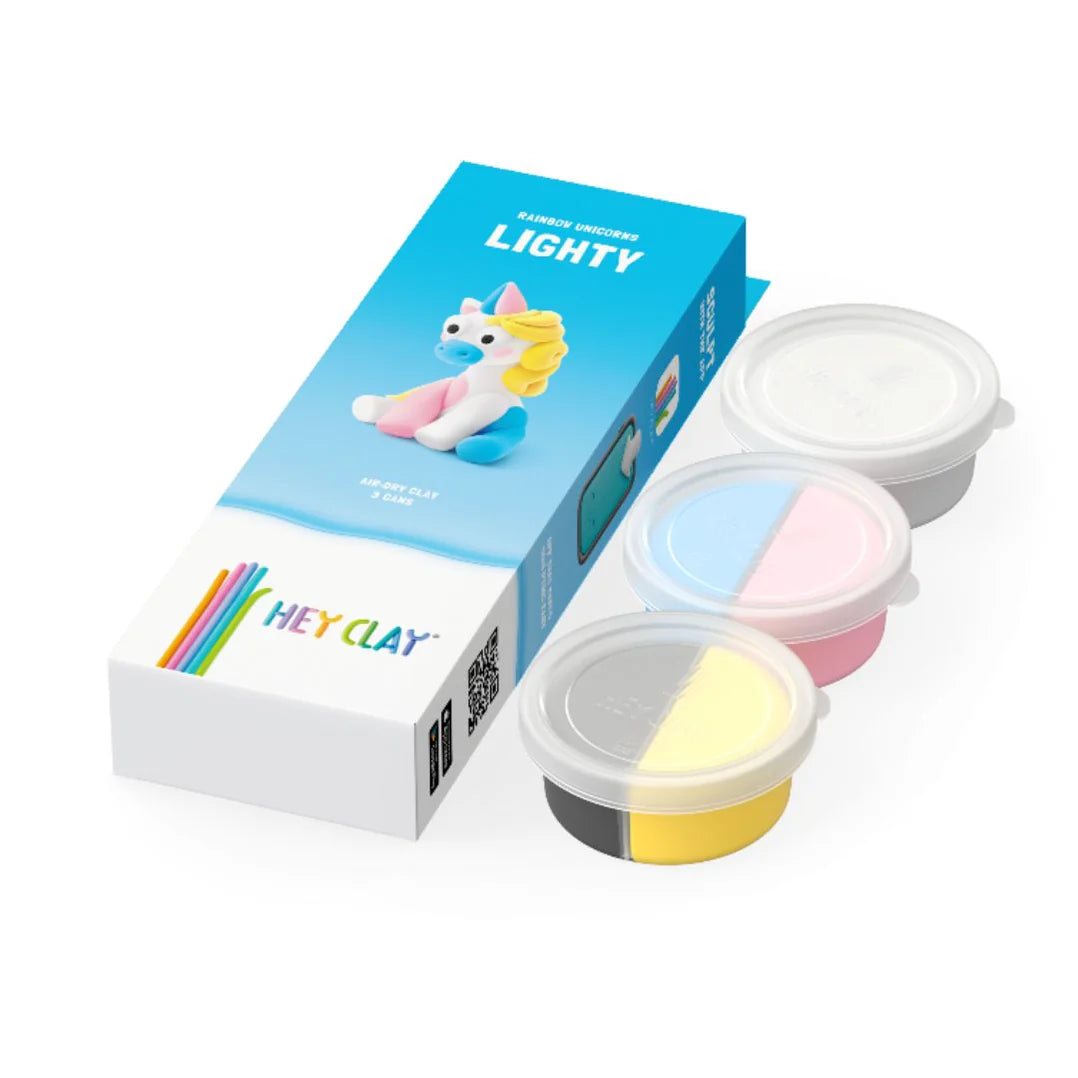 Hey Clay Hey Clay Rainbow Unicorn - Lighty - 3 cans - Decomusy