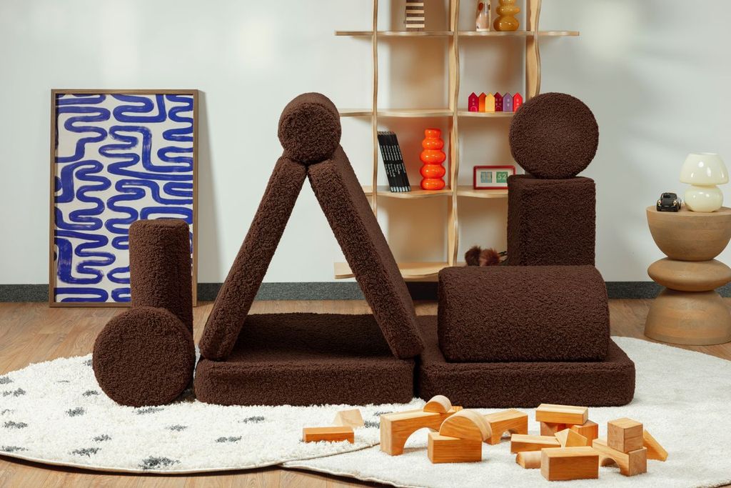 Wigiwama Wigiwama Settee Sofa Speelset Teddy - Warm Hazel - Decomusy