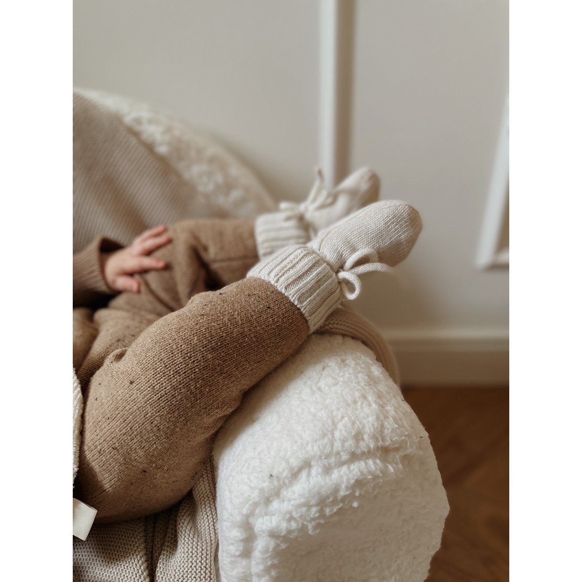 Muzpony Teddy stoel White - met geborduurde naam - Decomusy