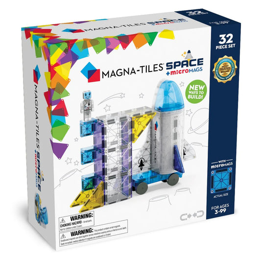 Magna-Tiles MAGNA-TILES® Space + microMAGS 32-delige Magnetische Bouwset - Decomusy