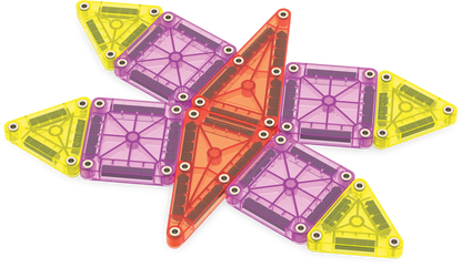 Magna-Tiles MAGNA-TILES® Reisset - Travel Set Deluxe - 55 stuks - Decomusy