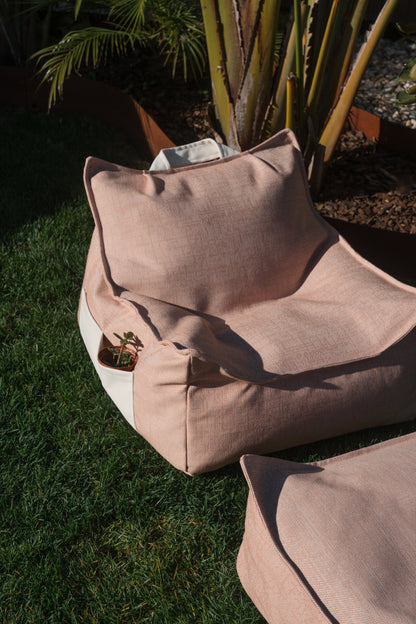 Wigiwama Wigiwama Beanbag Chair Outdoor - Seashell - Decomusy