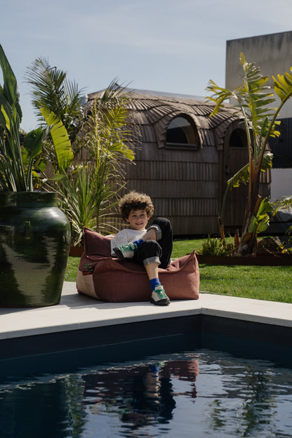 Wigiwama Wigiwama Beanbag Chair Outdoor - Pomegranate - Decomusy