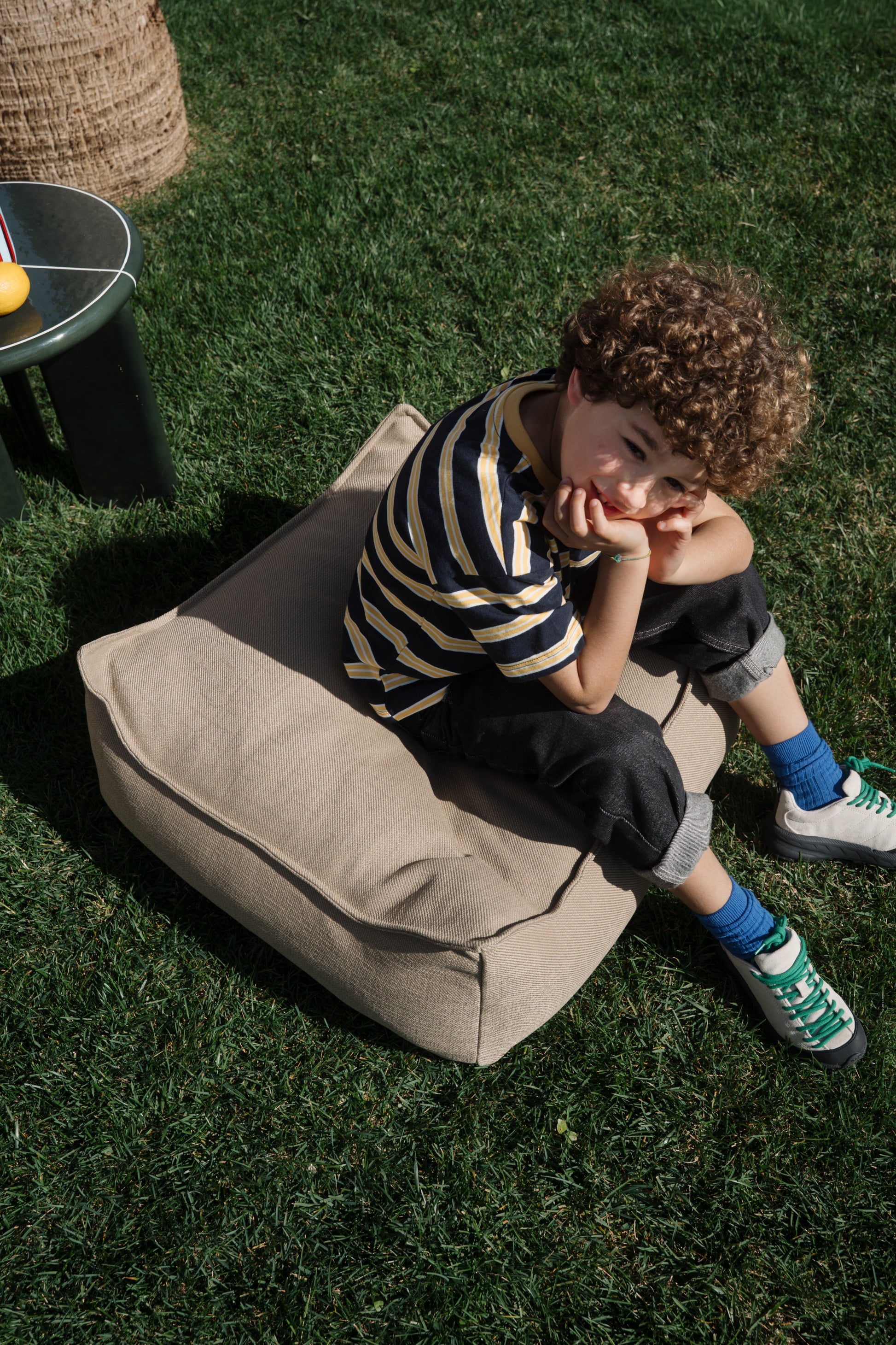 Wigiwama Wigiwama Pouffe Square Ottoman Outdoor - Dune - Decomusy
