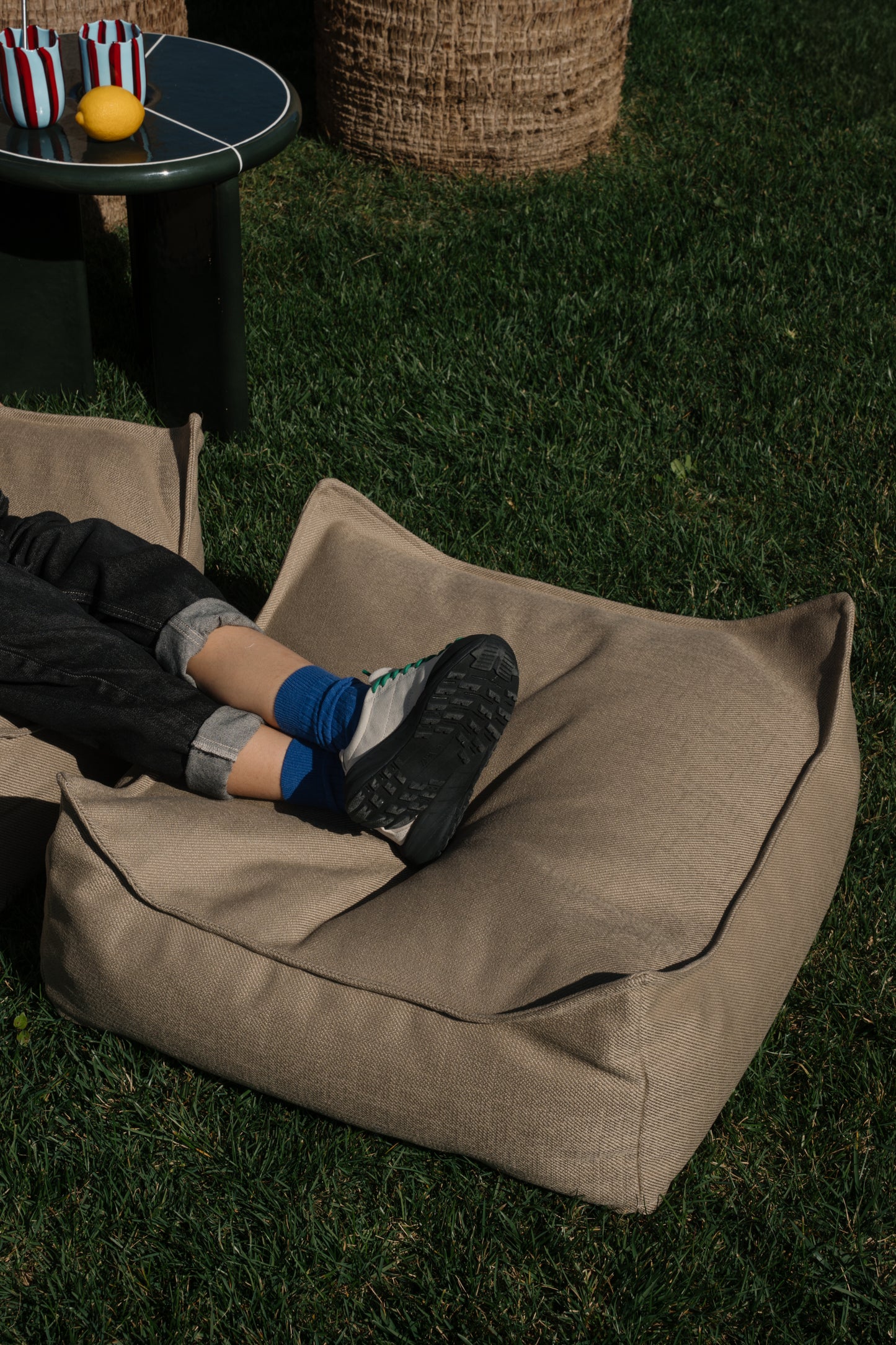 Wigiwama Wigiwama Pouffe Square Ottoman Outdoor - Dune - Decomusy