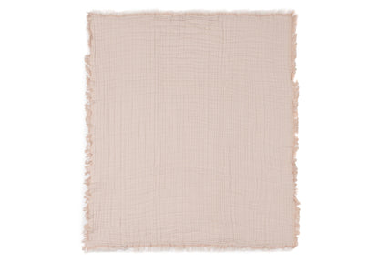 Jollein Jollein Deken Wieg 75x100cm Fringe - Moonstone/Ivory - GOTS - Decomusy