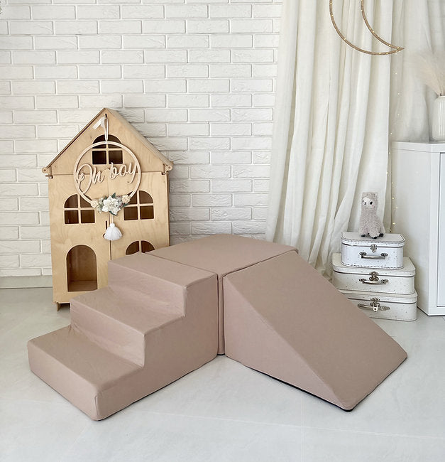Moje. Moje. Foam Speelset 3 elementen - Cotton - Beige - Decomusy