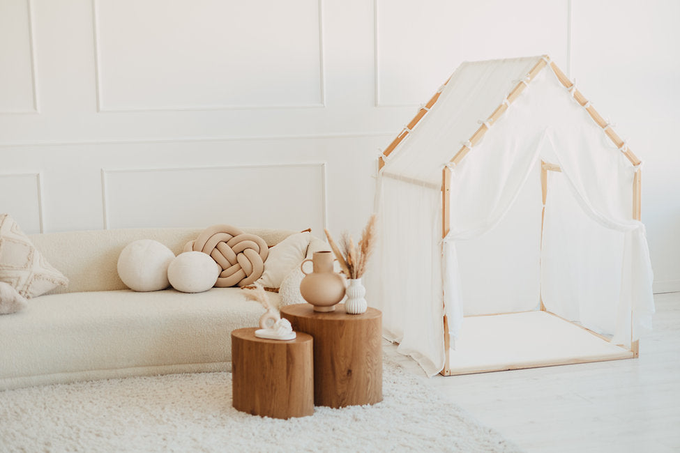 Moje. Moje. Playhouse Speelhuisje Scandi II - White - Decomusy