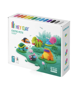 Hey Clay Hey Clay boetseerklei Exotische Huisdieren - 15 pack - Decomusy