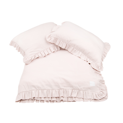 Cotton&Sweets Cotton & Sweets Dekbedovertrek Eenpersoons (140x200cm) Margaret - Powder Pink - Decomusy