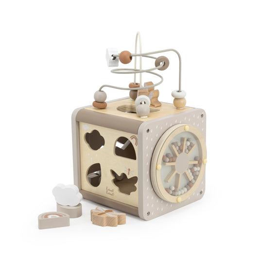 Label Label Label Label Activity Cube - Activiteiten Kubus - Nougat - Decomusy