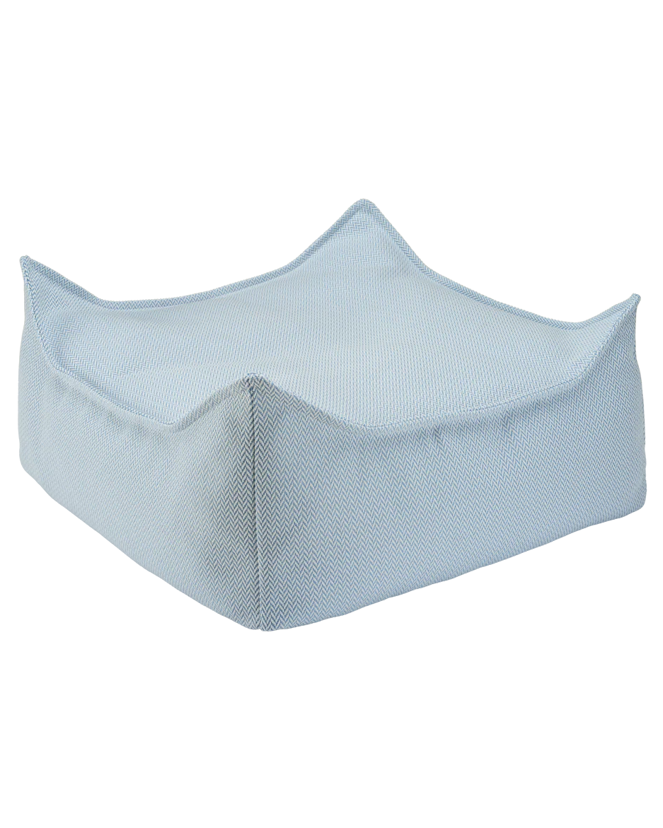 Wigiwama Wigiwama Pouffe Square Ottoman Outdoor - Azure - Decomusy
