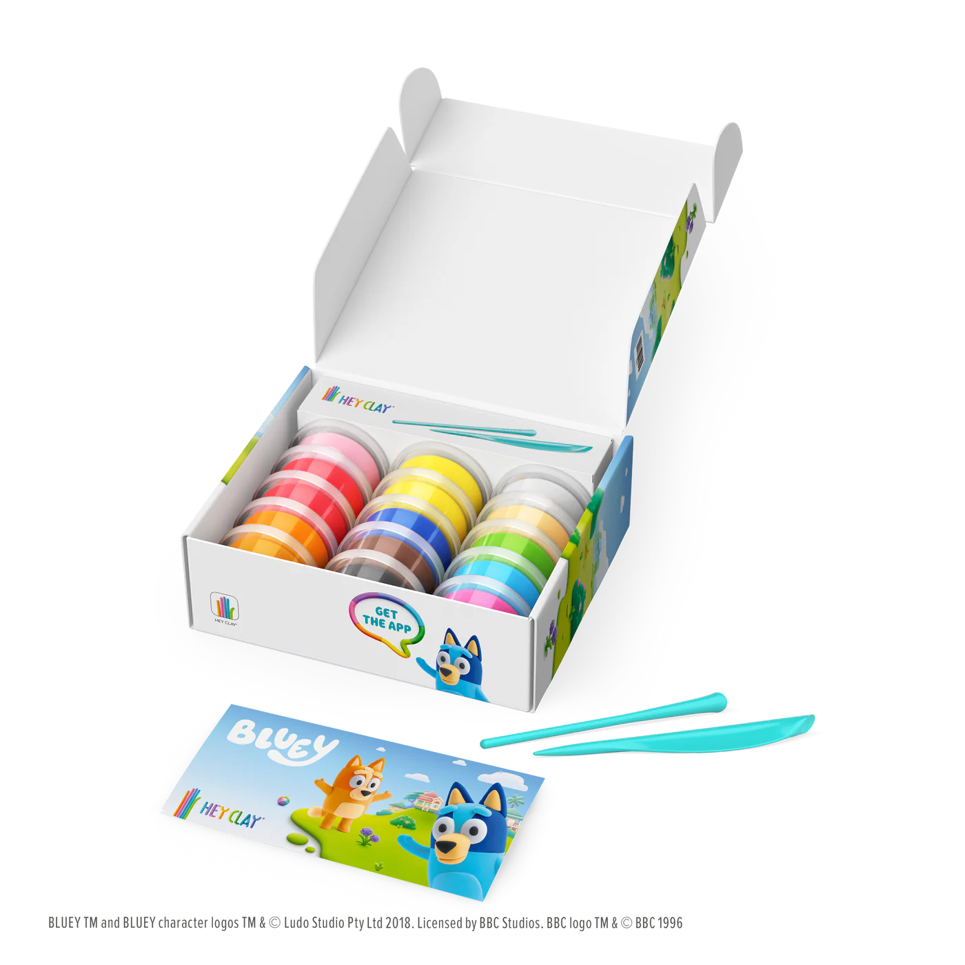 Hey Clay Hey Clay boetseerklei Bluey & Friends - LIMITED EDITION - 15 pack - Decomusy