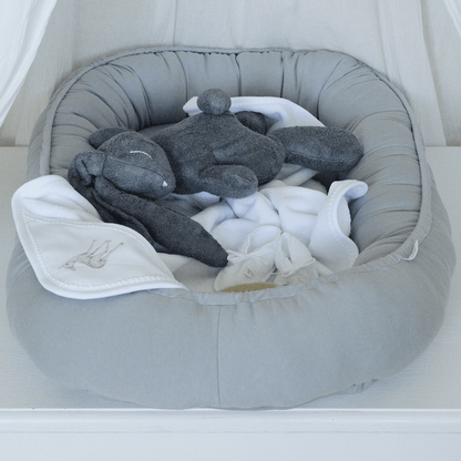 Cotton&Sweets Cotton & Sweets Basic Babynest "Light Grey" - Decomusy