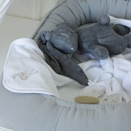 Cotton&Sweets Cotton & Sweets Basic Babynest "Light Grey" - Decomusy