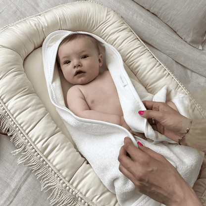 Cotton&Sweets Cotton & Sweets Boho Twist Babynest "Vanille" - Decomusy