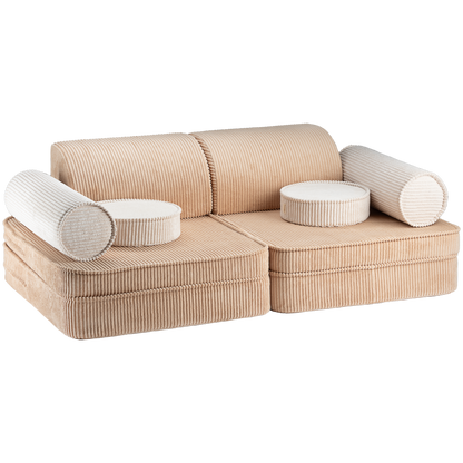 Wigiwama Wigiwama Settee Sofa Speelset - Brown Sugar - Decomusy