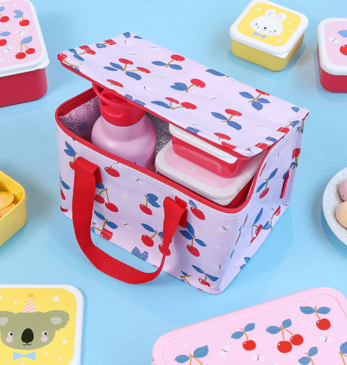 A Little Lovely Company A Little Lovely Company Cool Bag Koeltas - Cherries - Decomusy