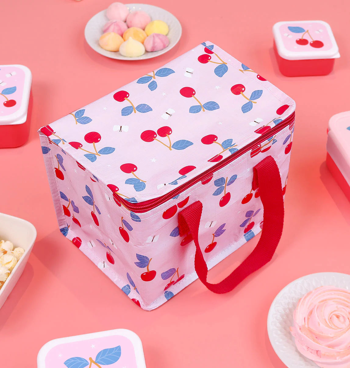 A Little Lovely Company A Little Lovely Company Cool Bag Koeltas - Cherries - Decomusy