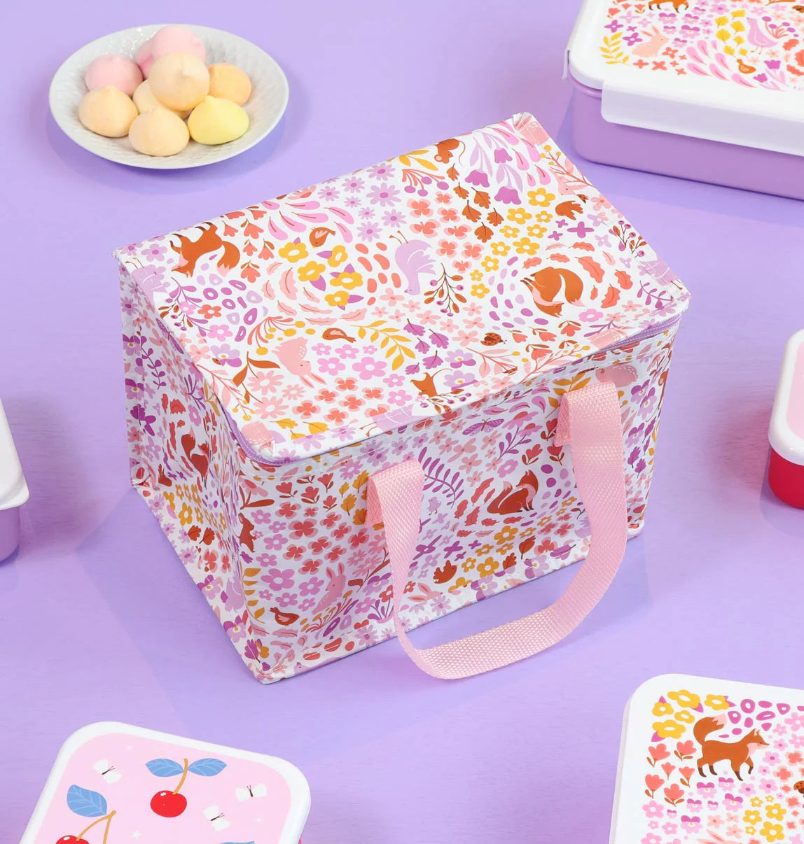 A Little Lovely Company A Little Lovely Company Cool Bag Koeltas - Flower Garden - Decomusy