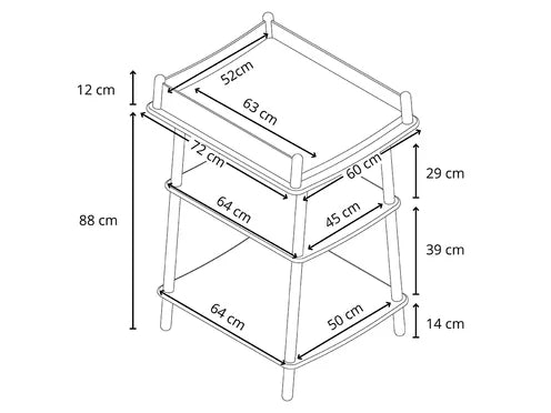 Charlie Crane Pago Verschoontafel met matras
