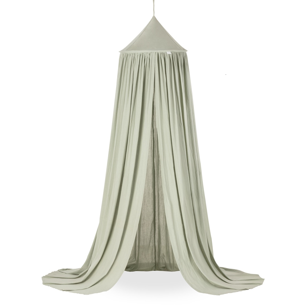 Cotton&Sweets Cotton & Sweets Soft Bedhemel "Sage Green" - Decomusy