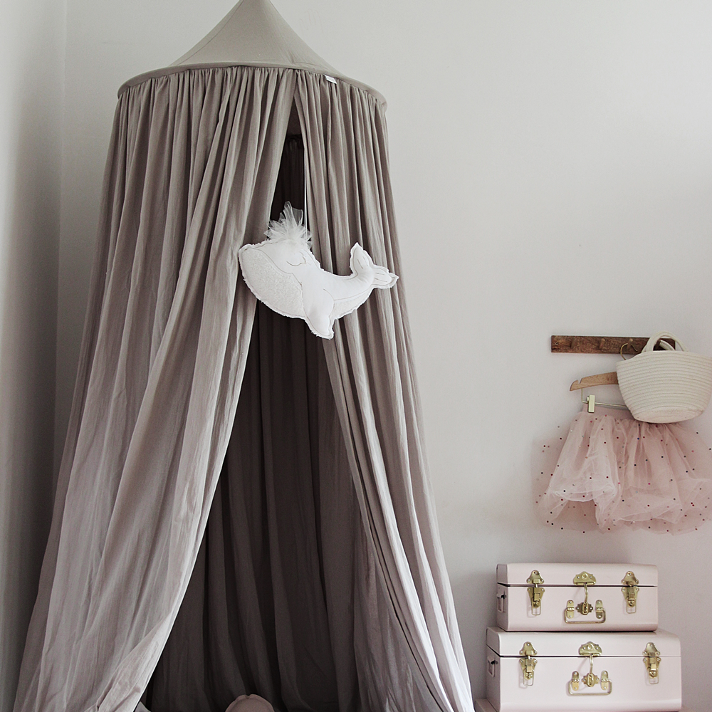 Cotton&Sweets Cotton & Sweets Soft Bedhemel Klamboe "Dark Beige" - Decomusy