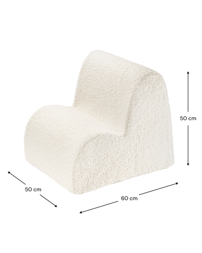 Wigiwama Wigiwama Cloud Beanbag Chair Kinderfauteuil - Cream - Decomusy